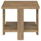 Dawn 2-piece Round Coffee and End Table Set Mango Brown