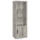 Burke 4-shelf Engineered Wood Media Tower Grey Driftwood