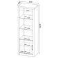 Burke 4-shelf Engineered Wood Media Tower Grey Driftwood