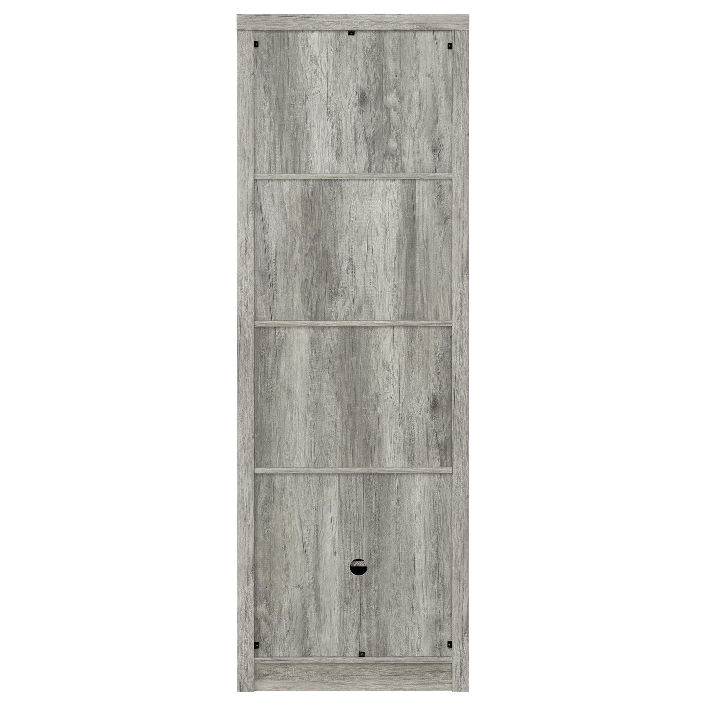 Burke 4-shelf Engineered Wood Media Tower Grey Driftwood