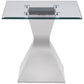 Jenny 2-piece Rectangular Coffee and End Table Set Chrome