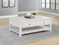 Payne 48-inch Mobile Lift Top Coffee Table Distressed White