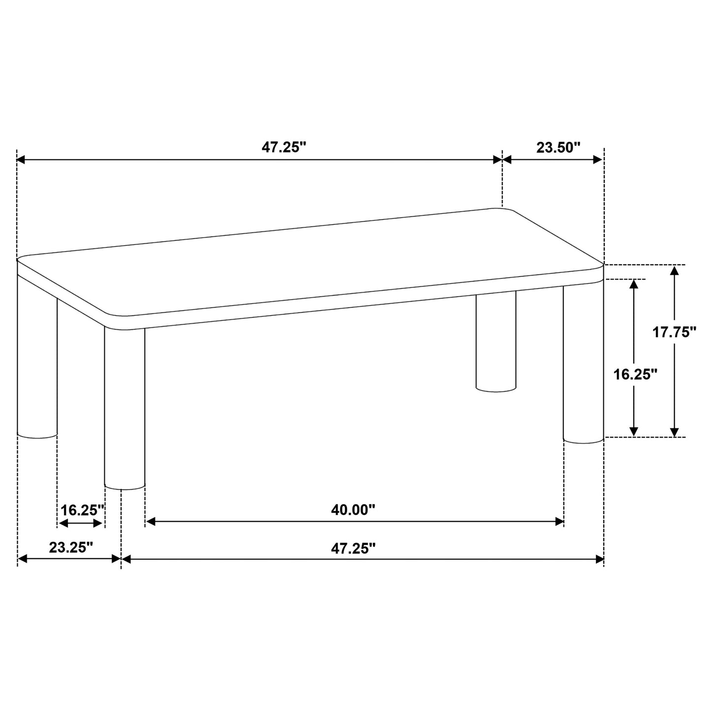 Castlewood 3-piece Cocktail Coffee Table Set Light Oak