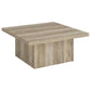 Devar 3-piece Square Coffee End Table Set Distressed Pine
