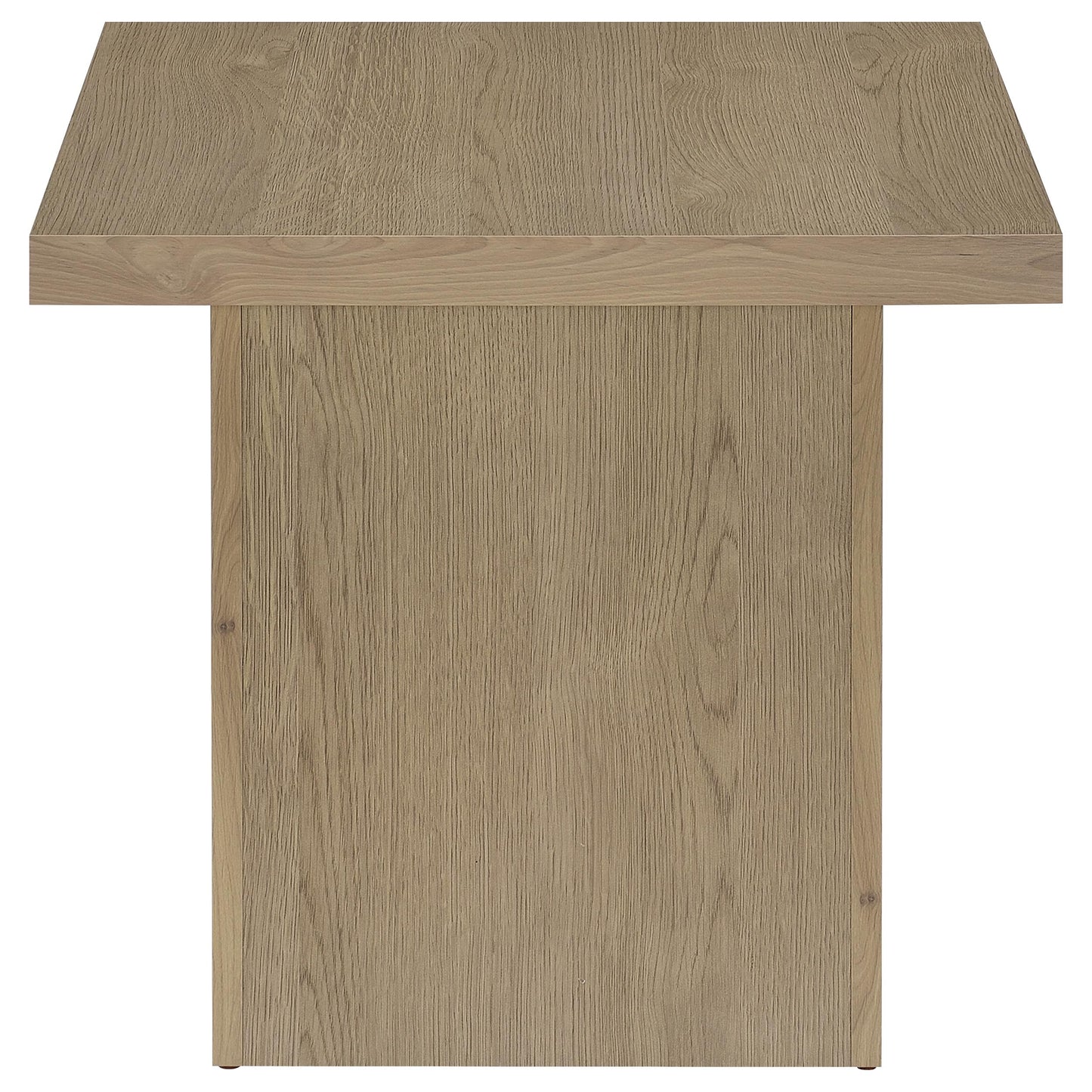 Devar 3-piece Square Cocktail Coffee End Table Set Latte