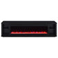 Deiter 79-inch TV Stand Fireplace Media Console Black