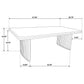 Adina 2-piece Wood Coffee Table Set Distressed Light Brown