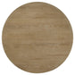 Adina 2-piece Round Coffee Table Set Distressed Light Brown
