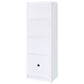 Laughlin 4-shelf Engineered Wood Media Tower White