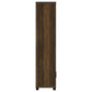 Sachin 3-piece 79-inch TV Entertainment Center Dark Pine