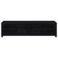 Jupiter 4-door Engineered Wood 79-inch TV Stand Black