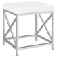 Eliza Vanity Set with Lighting & Stool White and Chrome