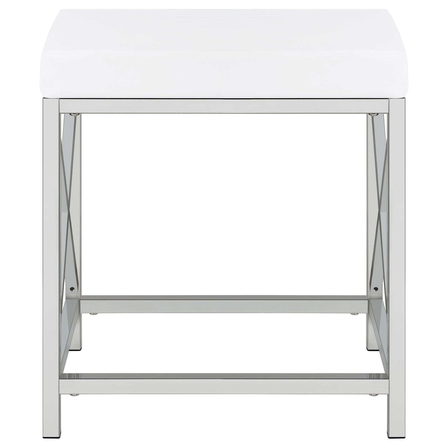 Eliza Vanity Set with Lighting & Stool White and Chrome