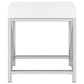 Eliza Vanity Set with Lighting & Stool White and Chrome