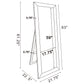Soline 22 x 61 Inch Framed Standing Floor Mirror Silver