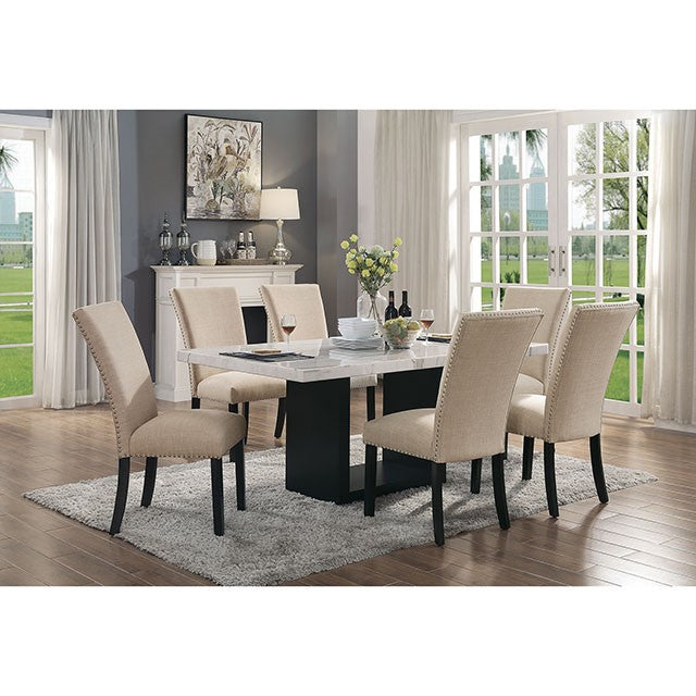 Kian - Side Chair, Beige (2/Ctn)