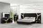Goldsberg - E.King Bed w/ Wall Panels