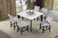 Sabro - 5 Pc Counter Ht Table Set