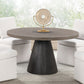 Broager - 5 Pc Dining Table Set (White Caster Chairs)