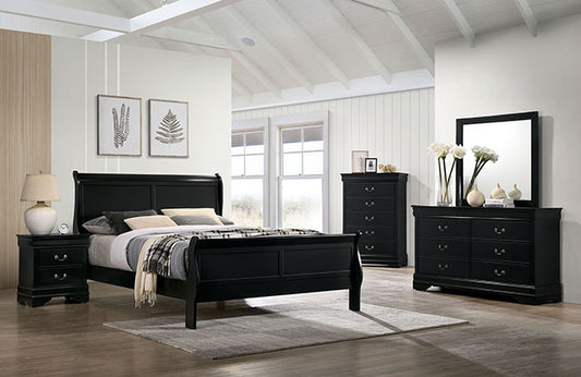 Louis Philippe - 4 Pc Queen Bedroom Set