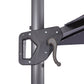 Xico - 8 Ft Square Umbrella w/ Double Top w/ LED Light + 37" Large Base