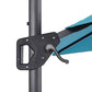 Aurora - 10 Ft Square Umbrella w/ Double Top w/ LED + 37" Large Base