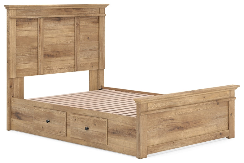 Makidern Full Panel Storage Bed