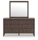 Pamytta Queen Panel Bed, Dresser, Mirror, Chest and Nightstand
