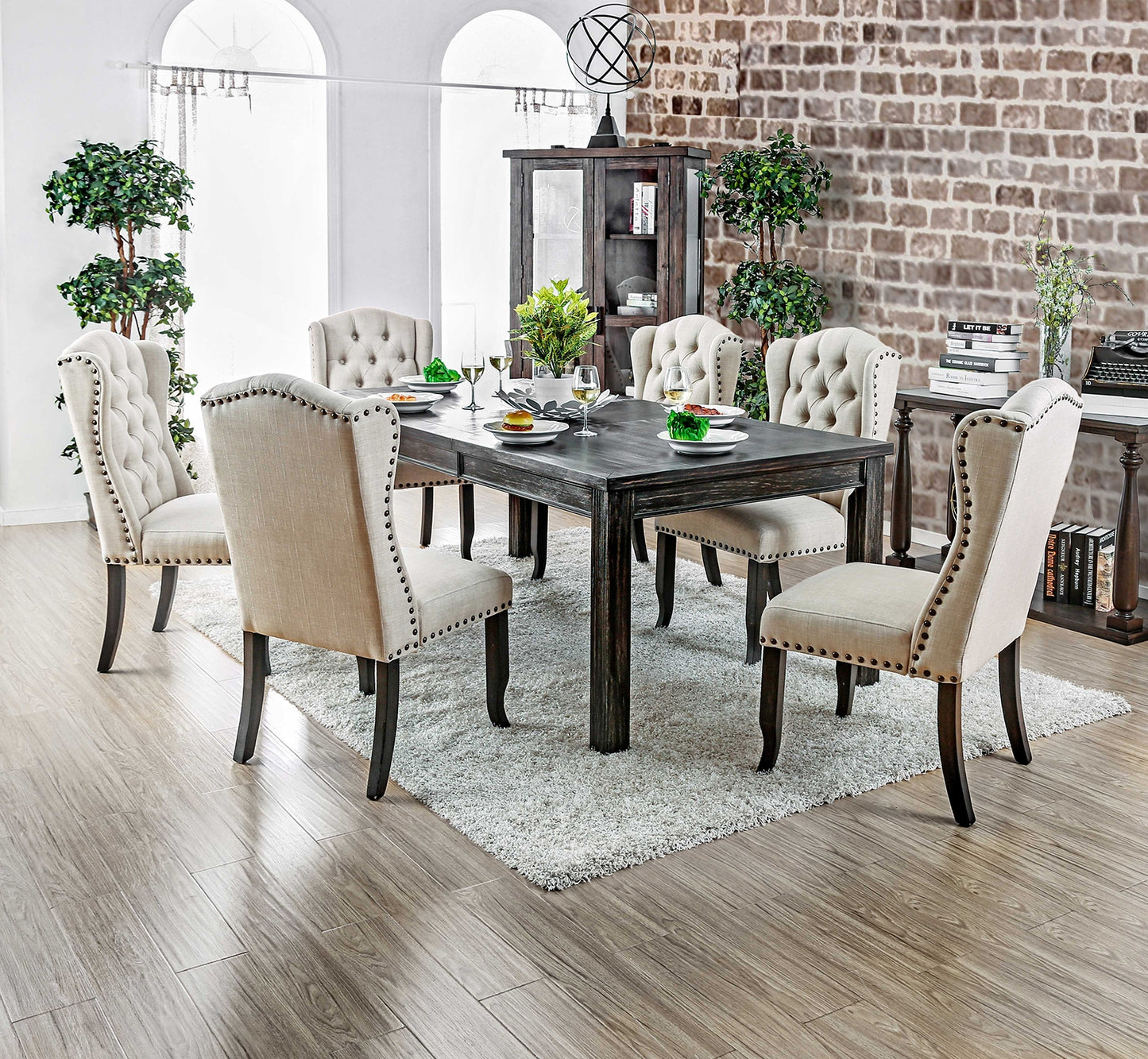 Sania - 9 Pc Dining Table Set