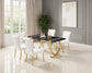 Horley - 60" Dining Table, Gold Frame