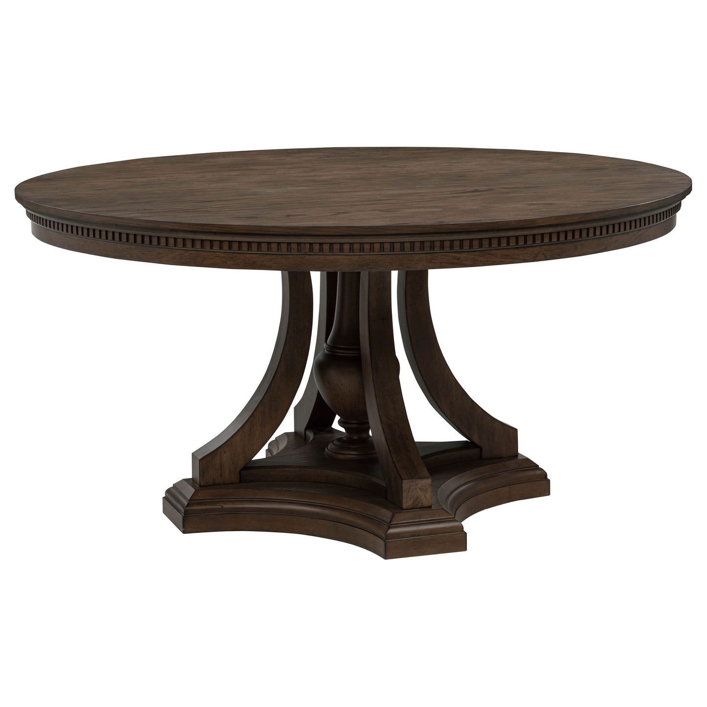 Ridgewell 5-piece Round Pedestal Dining Set Dark Oak