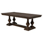 Ridgewell Rectangular Trestle Dining Table Dark Oak