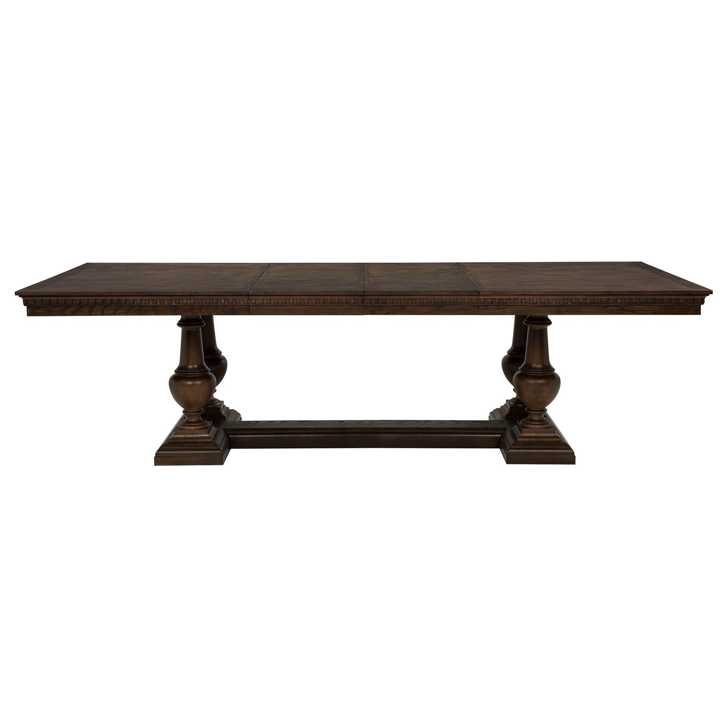 Ridgewell 7-piece Rectangular Trestle Dining Set Dark Oak