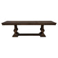 Ridgewell 7-piece Rectangular Trestle Dining Set Dark Oak