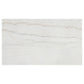 Averill 72-inch Rectangular White Marble Top Dining Table Coffee Bean