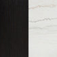 Averill 72-inch Rectangular White Marble Top Dining Table Coffee Bean