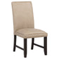 Averill 7-piece White Marble Top Dining Set Tan and Coffee Bean