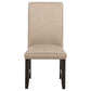 Averill Faux Leather Upholstered Dining Side Chair Tan (Set of 2)