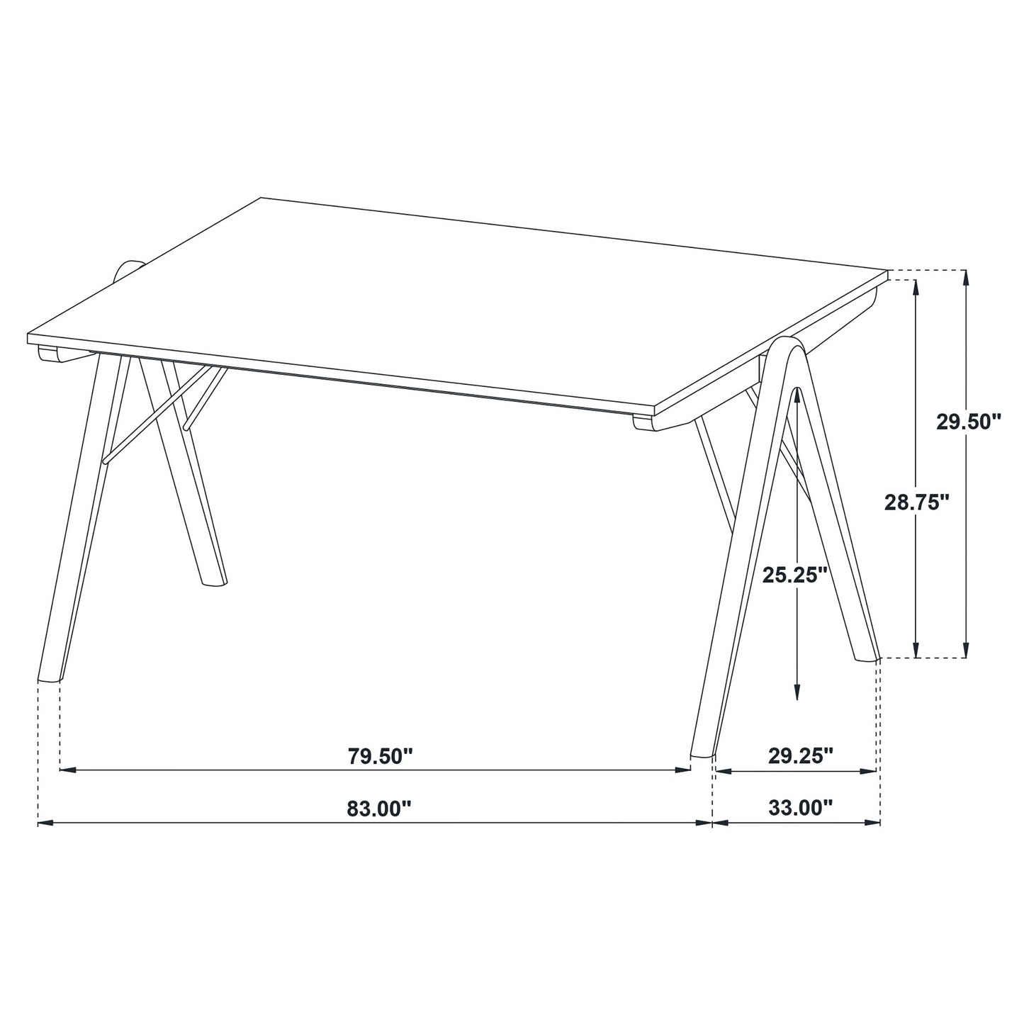 Randolph 79-inch Rectangular Dining Table Sheesham and Brown