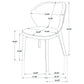 Randolph Dining Side Chair Butterscotch and Brown (Set of 2)
