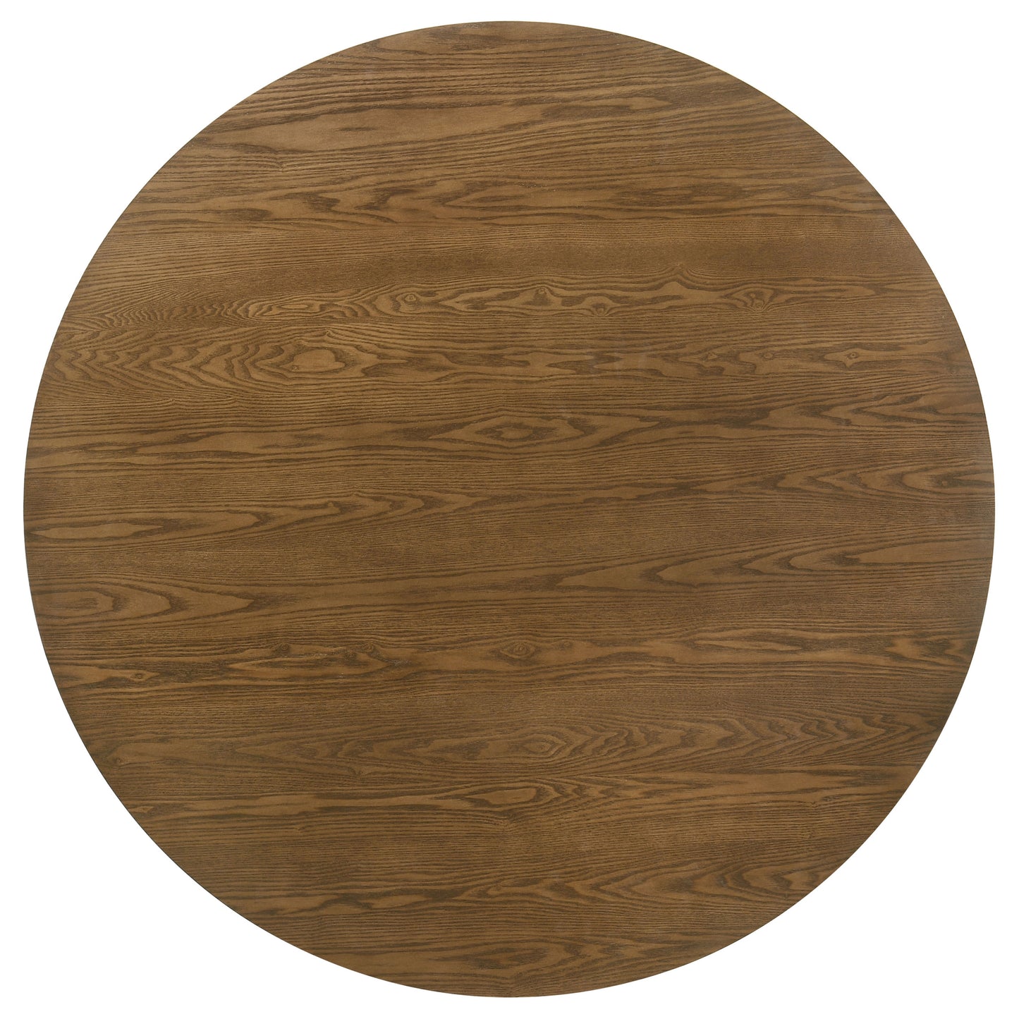 Franklin 54-inch Round Wood Pedestal Base Dining Table Dark Brown