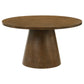 Franklin 5-piece 54-inch Round Dining Table Set Dark Brown