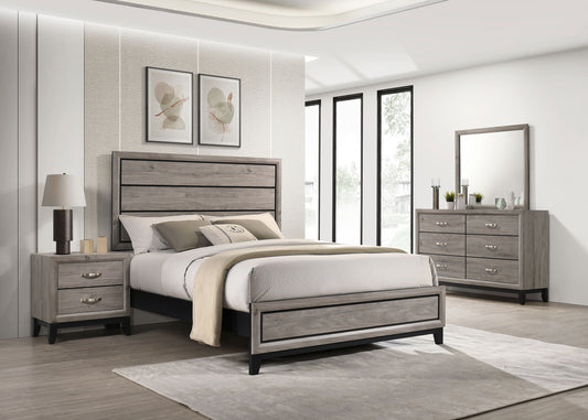 Watson Four-piece Full Bedroom Set Light Taupe