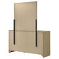Hendricks 6-drawer Bedroom Dresser and Mirror Light Oak