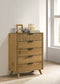 Bennett 5-drawer Bedroom Chest of Drawers Light Oak