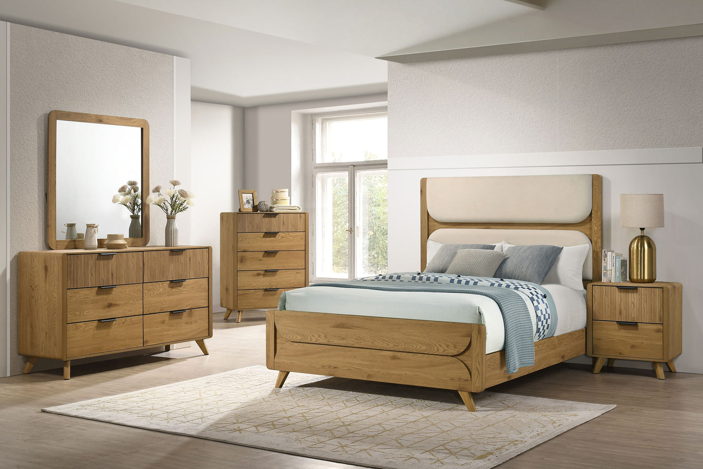 Bennett 5-drawer Bedroom Chest of Drawers Light Oak