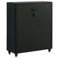 Ravenne 5-piece Velvet Upholstered Queen LED Bedroom Set Black