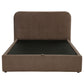 Anders Upholstered Eastern King Storage Lift Platform Bed Chocolate