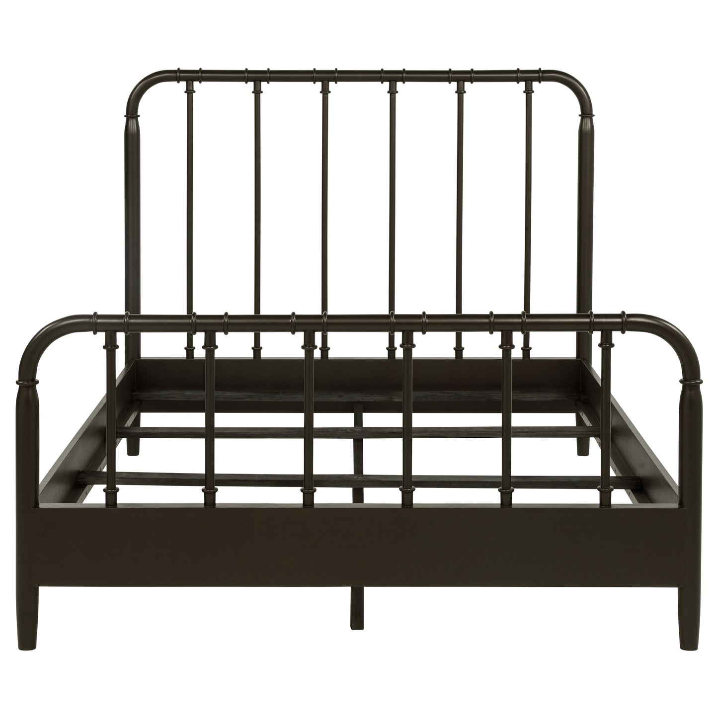 Rocco All Wood Water Pipe Open Frame Eastern King Bed Dark Bronze