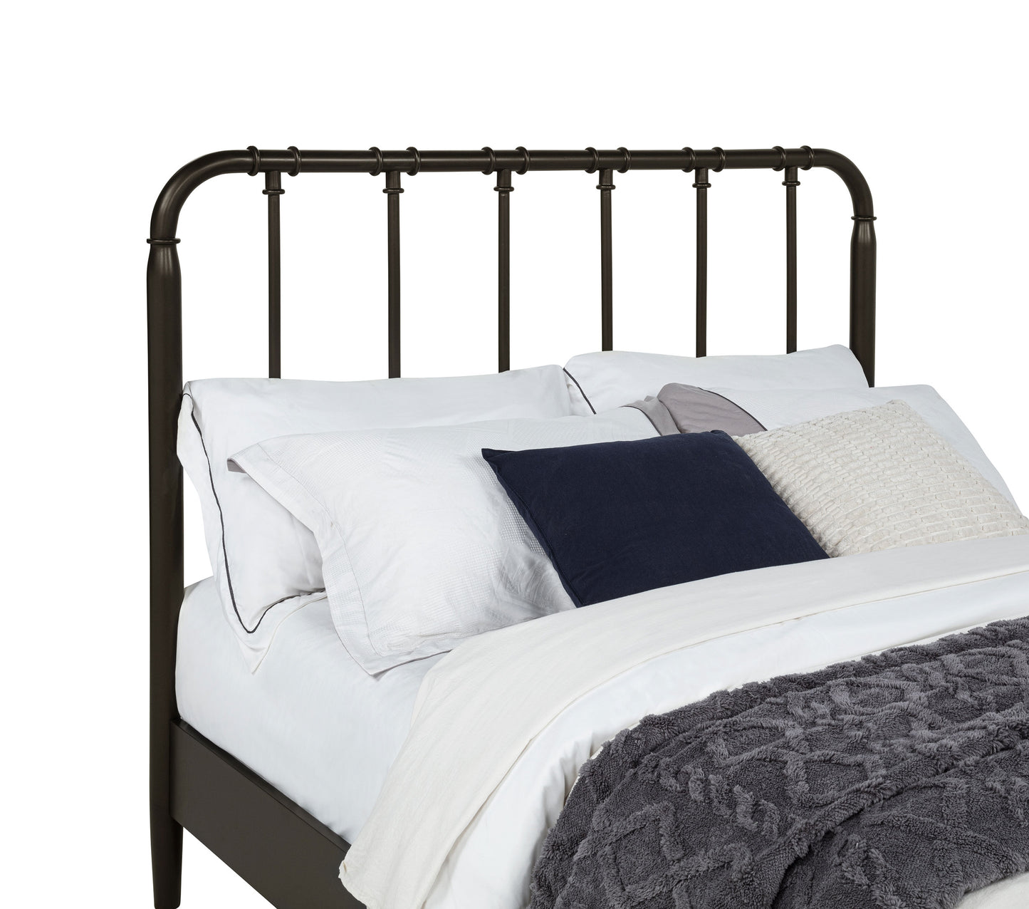 Rocco All Wood Water Pipe Open Frame Eastern King Bed Dark Bronze